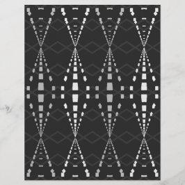 Bulk B&W Ley Lines Scrapbookssidor Reklamblad