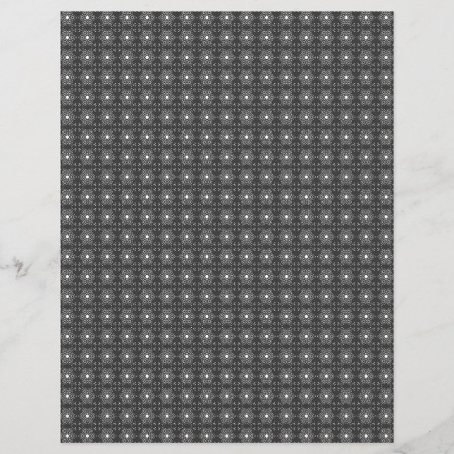 Bulk B&W Mediterranean Tile Scrapbook Pages Reklamblad (Framsidan)