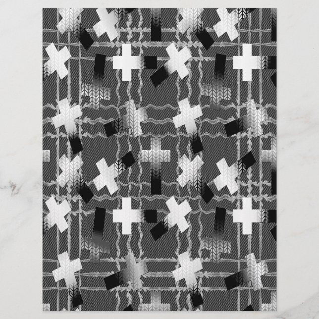 Bulk B&W Sown in Faith Scrapbook-sidor Reklamblad (Framsidan)