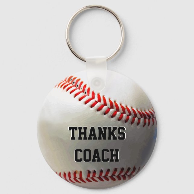 Bulk Baseball Coach Keychains. Tack Coach Nyckelring (Framsida)