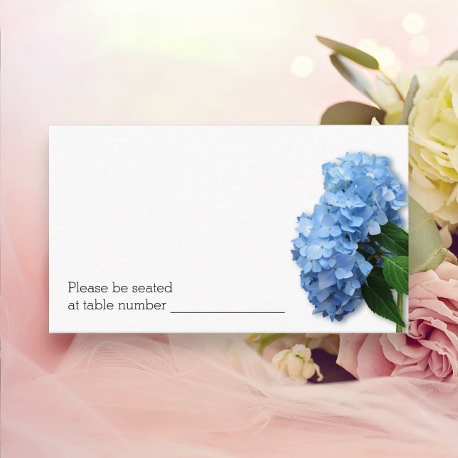 Bulk Blå Blommig Bröllop Följ Tablett Nummer Kort (Skapare uppladdad)