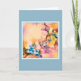 Bulk Blank Greeting Cards | Blueberry Botanical Anteckningskort
