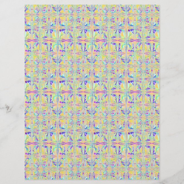 Bulk - Påskpasteller Abstrakt Scrapbookpapper Reklamblad (Framsidan)