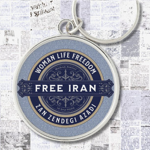 Bulk Persian-julklappar för klasskamrater Rund Silverfärgad Nyckelring