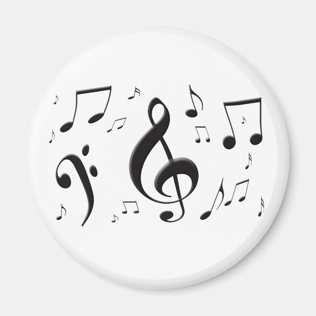 Bulkande Musik noter Magnet (Framsidan)