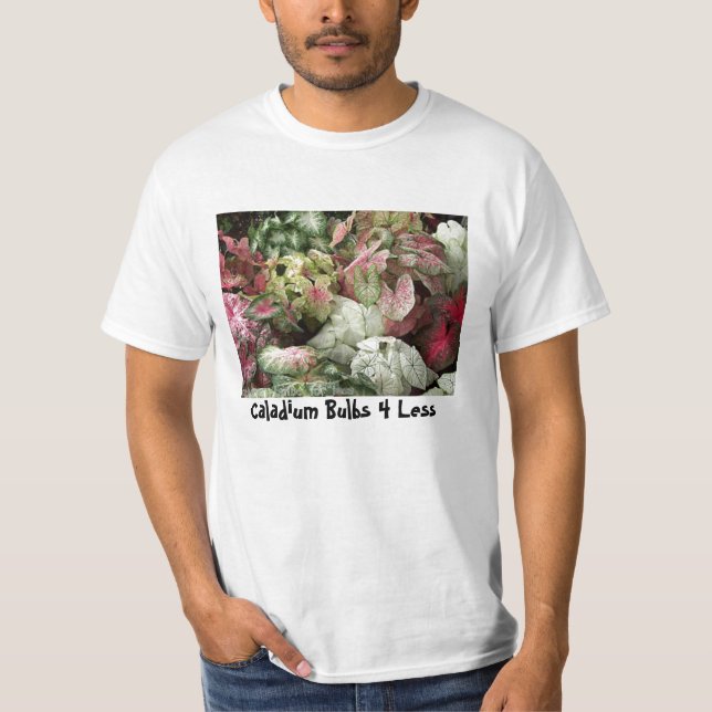BulkAssortPic Caladiumlökar 4 mindre T Shirt (Framsida)