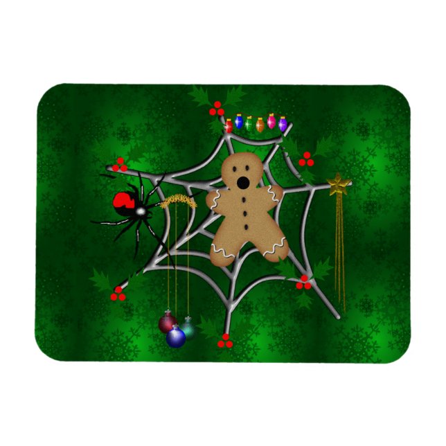 Bulkat gingerbröd magnet (Horisontell)