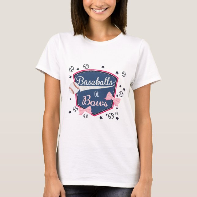 Bulkboka eller bovin Gender Reveal T Shirt (Framsida)