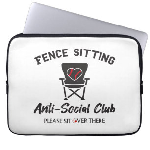 Bulksoft för Sitta Anti Social Klubb Baseball Soft Laptop Fodral