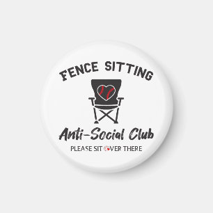 Bulksoft för Sitta Anti Social Klubb Baseball Soft Magnet