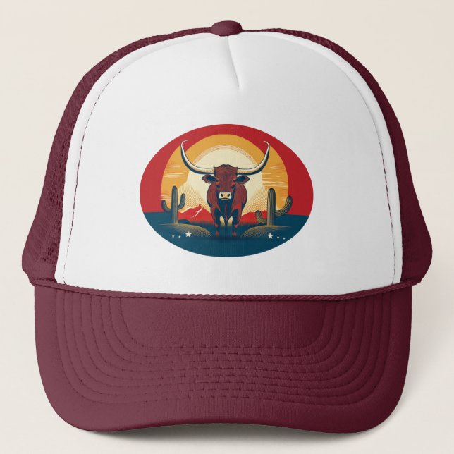 BULL AV HORNS TRUCKER KEPS (Framsida)