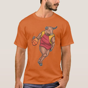 Bull Basketball-spelare T Shirt