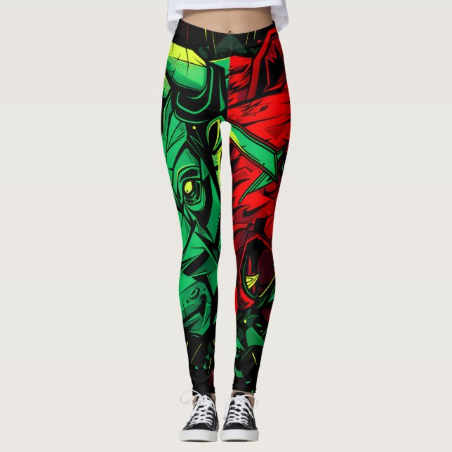 Bull Bear Duel Forces Leggings (Framsida)