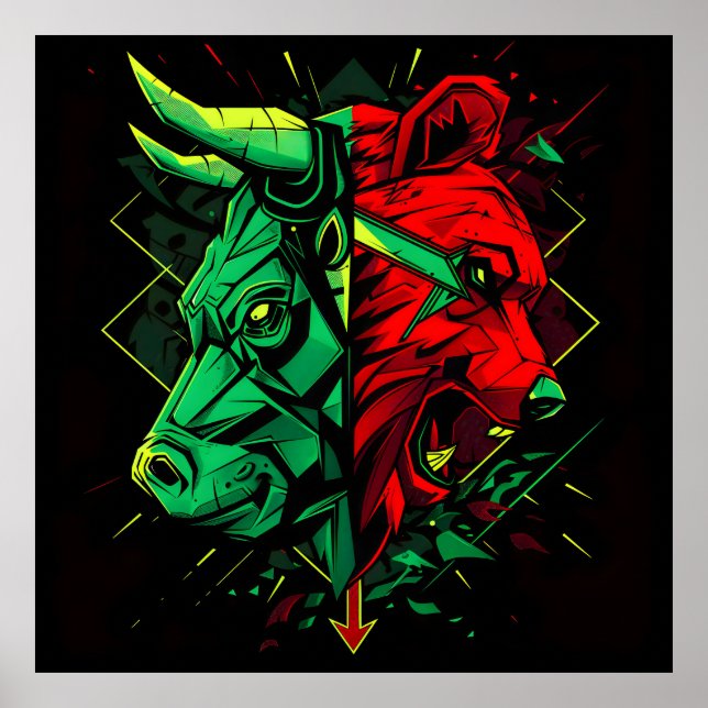 Bull Bear Duel Forces Poster (Framsidan)