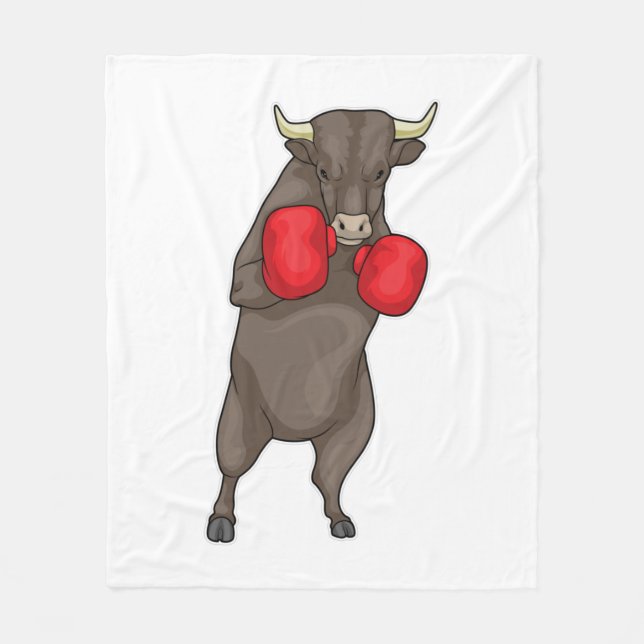 Bull Boxer Boxing handskar Fleecefilt (Framsidan)