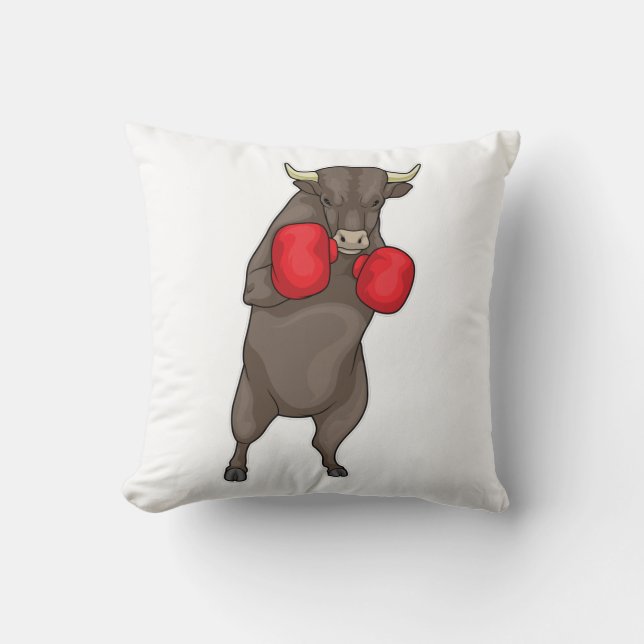 Bull Boxer Boxing handskar Kudde (Framsida)