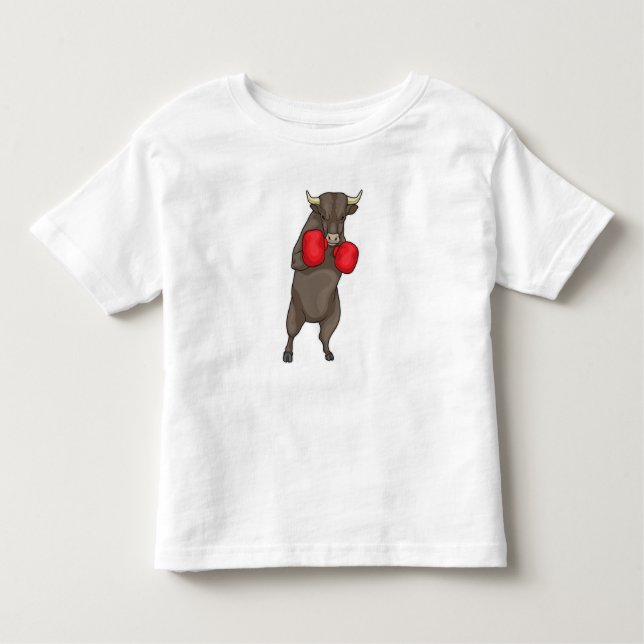 Bull Boxer Boxing handskar T Shirt (Framsida)