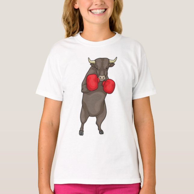 Bull Boxer Boxing handskar T Shirt (Framsida)