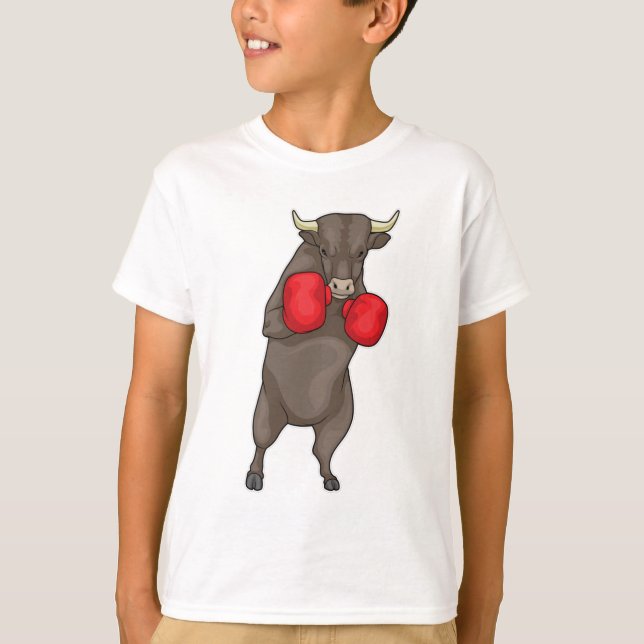 Bull Boxer Boxing handskar T Shirt (Framsida)