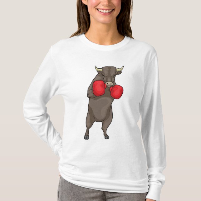 Bull Boxer Boxing handskar T Shirt (Framsida)