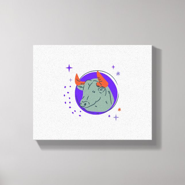 Bull Canvastryck (Framsida)