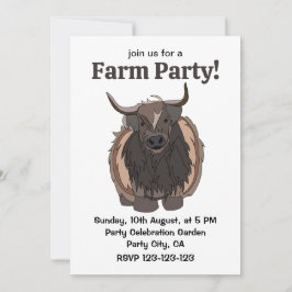 Bull Cattle Bull Inbjudningar