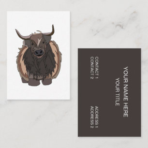 Bull Cattle Bull Visitkort