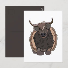 Bull Cattle Bull Vykort