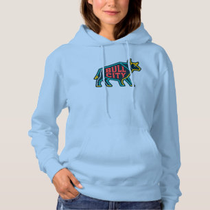 Bull City Neon Bull - Modern Durham North Carolina T Shirt