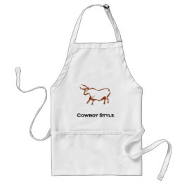 Bull Cowboy Stil Brown Förkläde