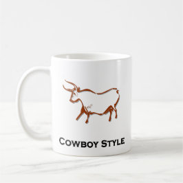 Bull Cowboy Stil Brown Kaffemugg