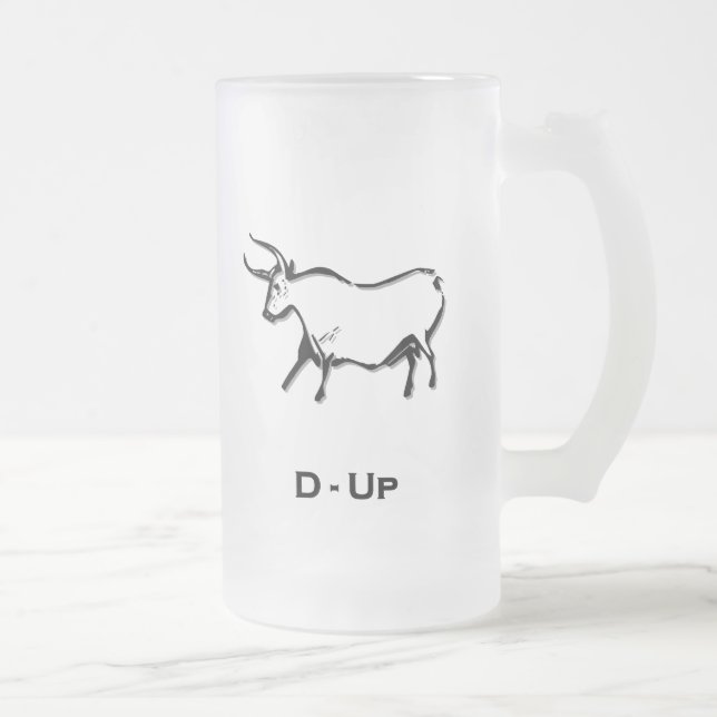 Bull D Up Black Frostat Ölglas (Höger)