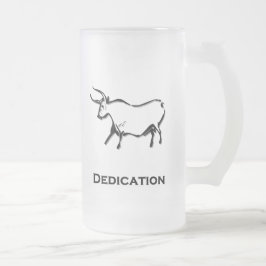 Bull Dedication Black Frostat Ölglas