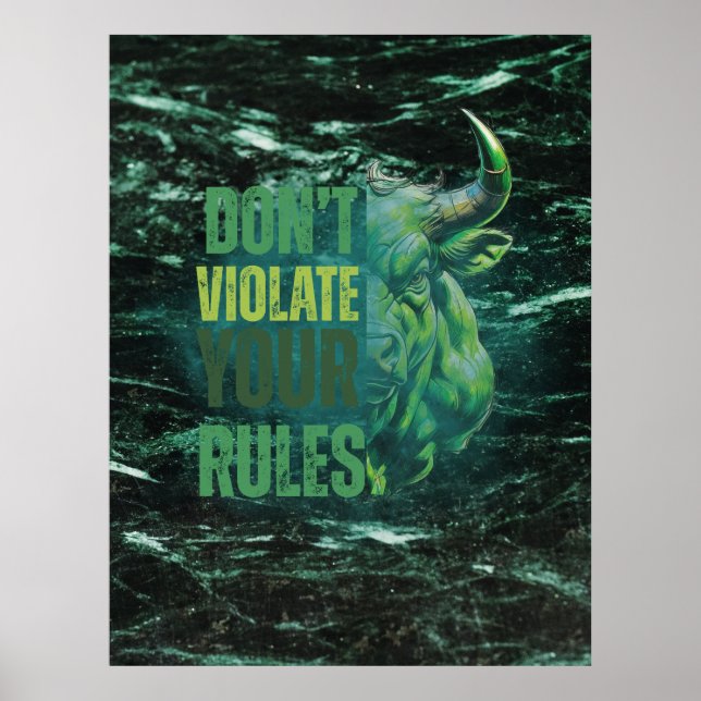 Bull design | Reminder | Motivation Poster (Framsidan)