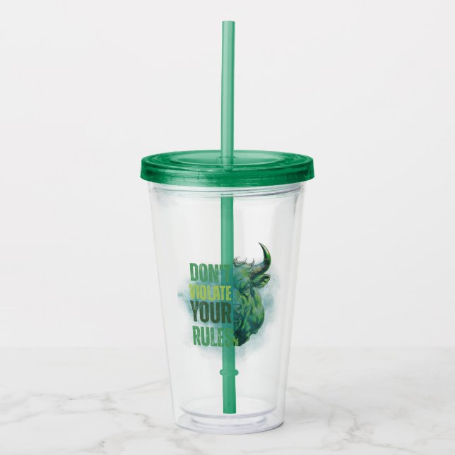Bull design | Reminder | Motivation Take Away Mugg (Framsida)