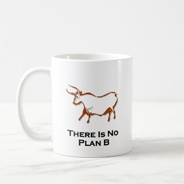 Bull Det finns ingen plan B Brown Kaffemugg (Vänster)