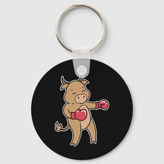 Bull Do Boxing Nyckelring (Framsida)