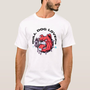 Bull dog älskare t shirt