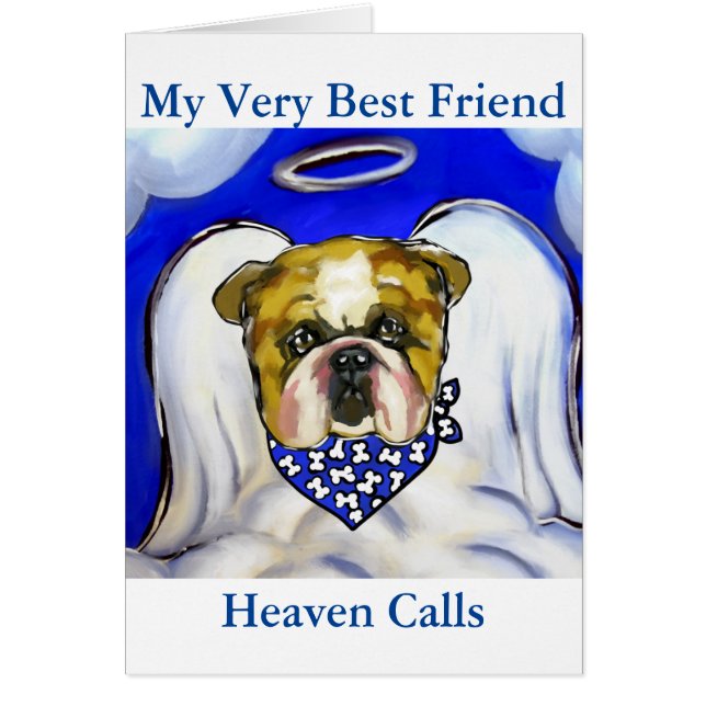 Bull Dog Hälsningskort (Framsidan)