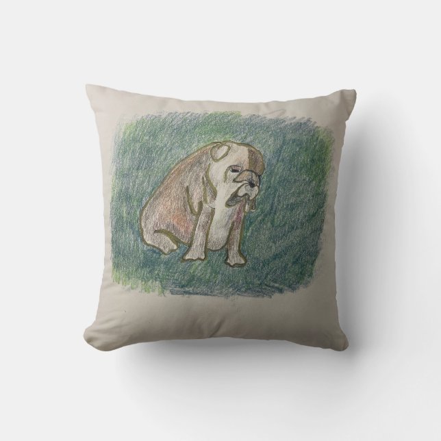 Bull Dog Pillow Kudde (Framsida)