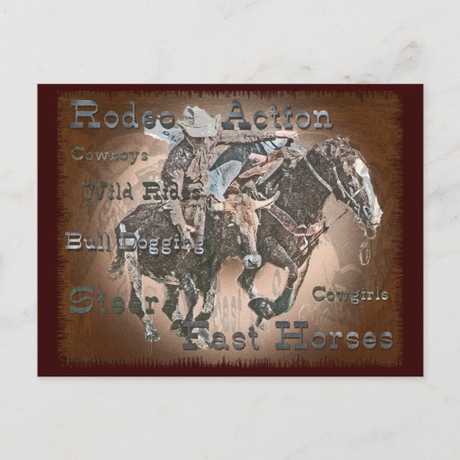 Bull Dogging III Vykort (Framsida)