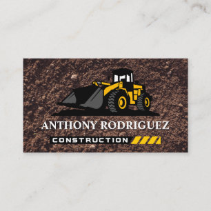 Bull Dozer Bygg Mark Visitkort