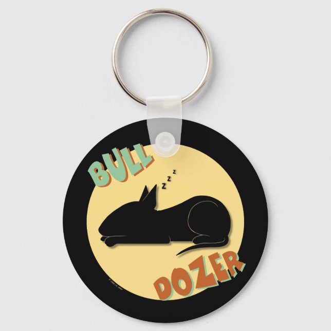 Bull Dozer Keychain Nyckelring (Framsida)