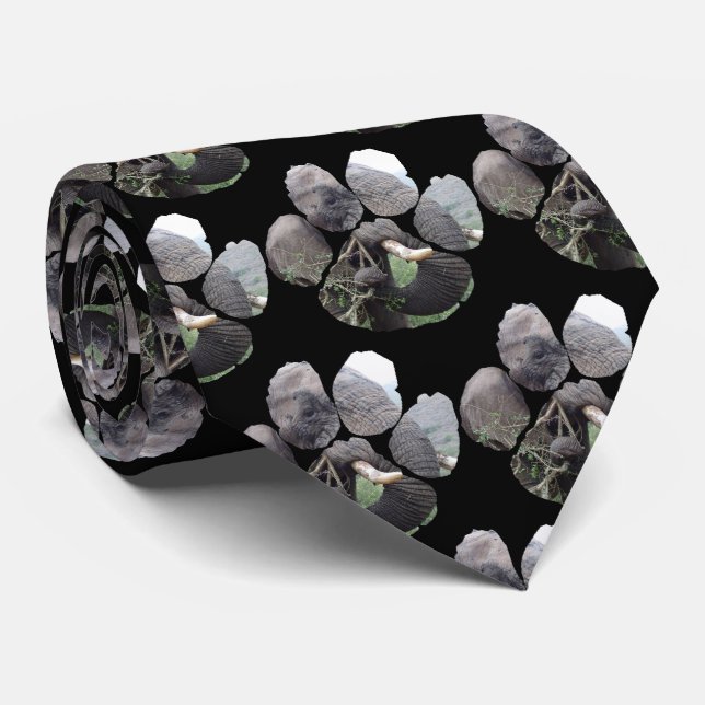 Bull Elephant Footprint Neck Tie Slips (Rullad)