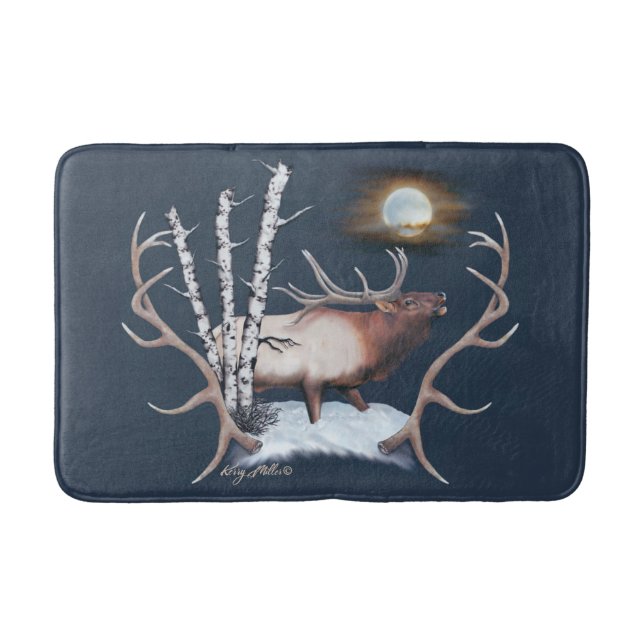 Bull Elk Bath Mat Badrumsmatta (Framsidan)