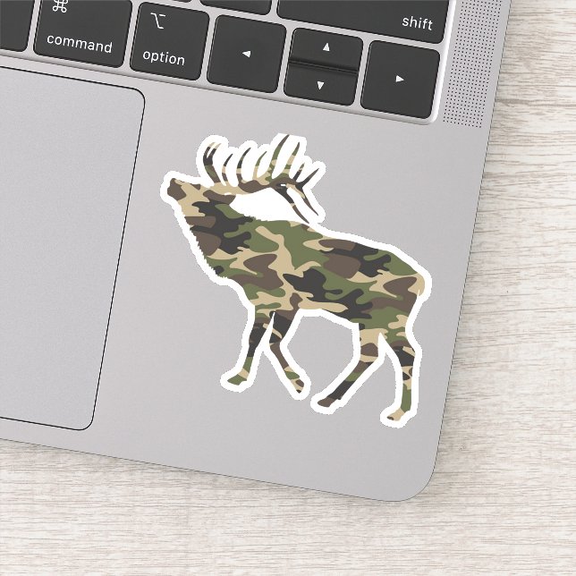 Bull Elk Camo Klistermärken (Detalj)