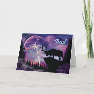 Bull Elk Card Kort
