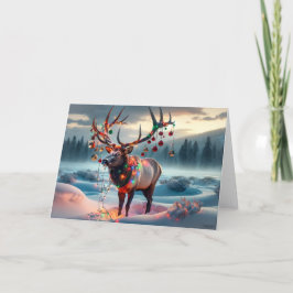 BULL ELK CHRISTMAS - JULGRAN DESTROYED HELGKORT