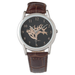 Bull Elk Copper Silhouette Armbandsur