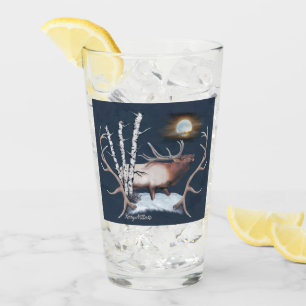 Bull Elk Glaskopp